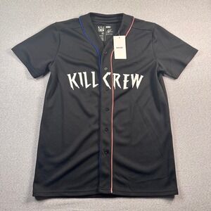 Kill Crew Apparel Baseball Jersey Black XL Porrada Series Vol 1 Never Quit
